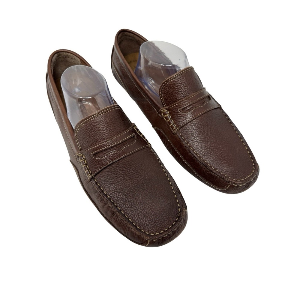 Men's Rockport Dark Brown Slip On Penny Loafers Sz 12 M Driving Loafer #76502